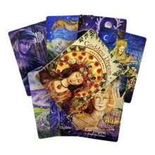 Unisex Neo-Minimalist Archetype Navigation System - Celestial Allegory Cards With Violet Stellar Semiotics For Executive Epiphany Retreats
