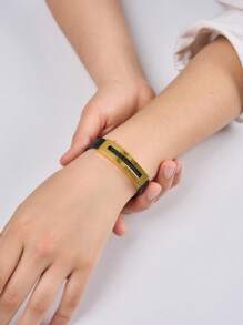 1 Stück PU Leder Armband, neues elegantes Design mit verstellbarer Schnalle, geeignet als Geschenk und für den täglichen Gebrauch