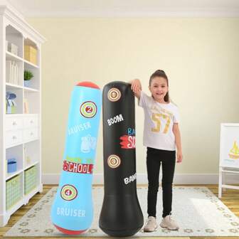 PVC verdikte kinderbokskolom, opblaasbaar voor tieners. Fitnessbokszak die niet omvalt. Voeg zand en water toe.