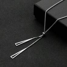 1 pieza Collar ajustable minimalista de metal con diseño geométrico de moda