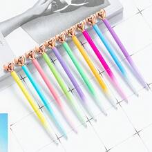 5pcs Heart Shaped Metal Ballpoint Pens - 5pcs - View 1