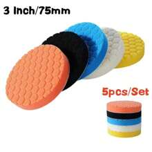 3/4/5/6/7 Zoll 5 Stück Auto Polierpad Set, selbstklebende Polierschwamm Scheiben für Auto Poliermaschine Bohrgerät, Strandutensilien, Strandaccessoires, Pool Schwimmhilfe