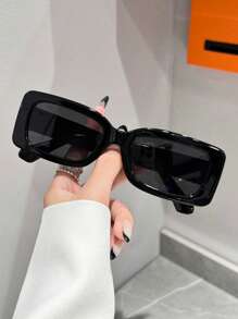 1 Piece Unisex Versatile Fashion Fashion Sunglasses With Leather Case - Suitable For Street Photography, Music Festival, Tropical Beach, Business Leisure, Fishing, Sports, Beach, Travel, Festival, Outdoor, Driving, Hiking, Party, Street Style Accessories, Outdoor Activities, UV Protection, Golf Fashion Shade Elegant Clothing Family Outing Travel Vacation Holiday