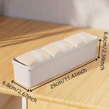 1pc Multifunctional Large Capacity Plastic Sock Storage Box, Convenient And Practical, Simple Style, Rectangular Shape, Solid Color Details, Suitable For Organizing Clothes, Socks And Other Small Items, Drawer Type Storage Basket, Applicable For Daily Home Clothes Organization