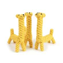 Dog Pet Puppy Chew Toys For Teething Boredom Dogs Giraffe Rope Ball Knot Training Teeth Dogs Toys For Small Middle Dog Giraffe Cotton Knot Puppy  Ferret Ropes, Handwoven Chew Items For Small Breeds Dog, For Teeth And Gums, 2 Pieces Per Pack
