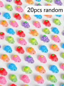100/50/20/10/1pc Mini Night Glow Turtles, Tiny Fruit Shape Turtles, Mini Resin Animals Figures, Tiny Sea Turtle, Marine Animals Miniature Turtles, Miniature Things Figurines To Hide For DIY Fairy Garden Decoration, Dollhouse Micro Landscapin, Tiny Aquarium Dollhouse Decor, Ocean Style Party Ornaments