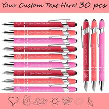 6/12/30 buah Pulpen Ballpoint Logam Kustom Personalisasi, Tulisan Halus, Alat Tulis Kantor Sekolah dan Bisnis, Tinta Hitam, Hadiah Personalisasi, Kembali ke Sekolah, Terukir, Hadiah Apresiasi Karyawan - MultiWarna - View 23