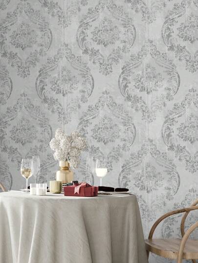 Vintage Baroque Removable Peel And Stick Wallpaper Victorian Royal Texture Wall Art Wall Decor Room Self Adhesive Wallpaper Wall Paper Wall Stickers Room Decor