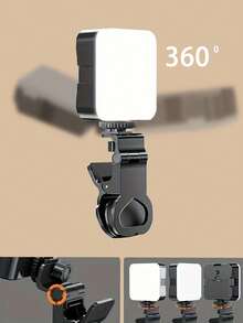 Luz de selfie para teléfono móvil, luz de relleno fotográfica multifuncional, selfie portátil de mano, luz de relleno LED de cámara réflex de objetivo único para teléfonos móviles, fotografía en vivo y luz de bolsillo cuadrada para belleza, adecuada para teléfonos móviles, iPads, cámaras, portátiles, maquillaje, fotografía, vlog, selfies, fotos de fiesta, luz de relleno fotográfico al aire libre, regalo de cumpleaños, regalo de graduación - luz blanca - Ver 4