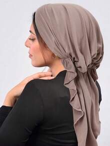 1 Stück eleganter Damenhut mit breiter Krempe und aufgerauter Oberfläche, weicher Turban-Kopfschmuck für Kleider - mehrfarbig - Übersicht 15
