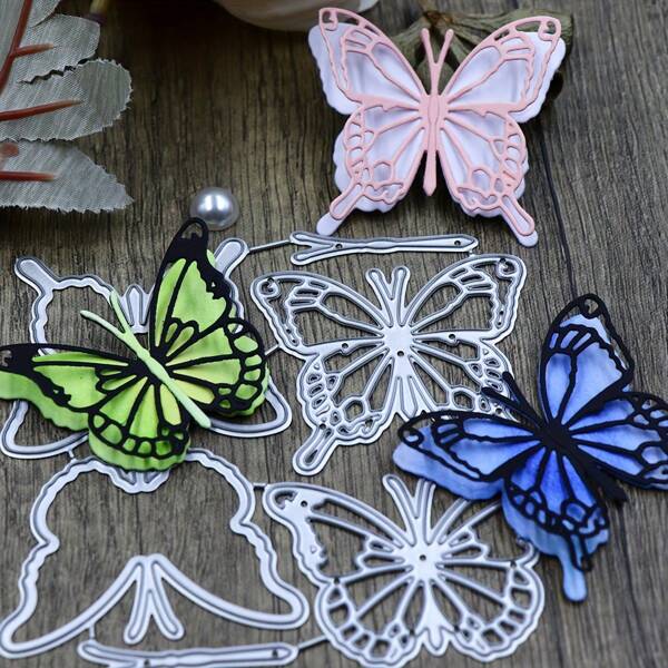 Metal Butterfly Cutting Mold, Suitable For Birthday, Wedding, Scrapbooking, DIY Paper Embossing, Album And Handcraft Cutting,Back To School,School Supplies