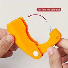 1PC Easy To Grip Stainless Steel Fruit And Vegetable Peeler With Durable Plastic Handle - Perfect For Lemons, Grapefruits, Etc. - Essential Kitchen Tools, Creative Peelers, Fruit Cutters, Small Tools - Orange - View 8