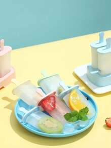 4 ألوان من صناديق آيس كريم مثلجات للاستخدام المنزلي، قوالب آيس كريم، مثلجات آيس كريم، صناديق مكعبات الثلج، آيس كريم ثلجي، يمكنك صنع قوالب آيس كريم مختلفة بنفسك، مزيل تلقائي للراحة في الوصول، أشكال مثلجات وصناديق مكعبات الثلج كاملة، يمكن تخزينها في الفريزر لفترة طويلة، مقاومة للسقوط بدون تشقق