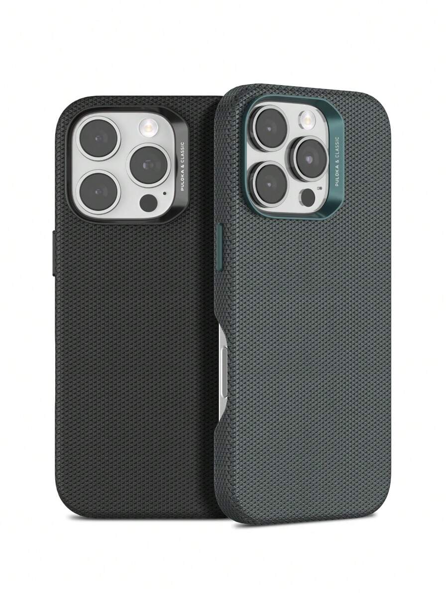 PULOKA Funda compatible con iPhone 16 Pro Max, de PU, con carga inalámbrica, a prueba de golpes y con protección total para iPhone 16 Pro