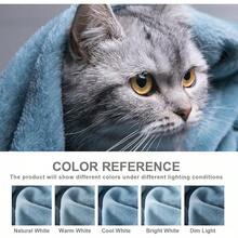 Sofa Blanket Living Room Cover SetFleece Blanket Twin Size, Soft Cozy Twin Blanket, Fuzzy Flannel Blanket Bed, Sofa, Couch, Travel, Camping, 60 X 80 Inches - Washed Blue - 查看 3