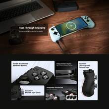 GAMESIR X5 Lite Gaming Controller - Hall Effect Joystick For Precise Control, Elastic Silicone Buttons, Type-C Fast Connection, Ergonomic Anti-Slip Grip, Console-Level Gaming Experience, Lime Green - Lime Green - View 11