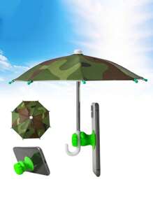 1 Stück/2 Stück Handyhalterung-Regenschirm, wasserdichter Sonnenschirm mit Handyhalterung für Outdoor, UV-beständiger Mini-Regenschirm für leichten Regen, universelle Handysonnenschutzblende, Outdoor Handysonnenschutz gegen Blendung, Reiseausstattung, Arbeitsmaterial, Urlaubsbedarf, Campingausrüstung, Urlaubsartikel