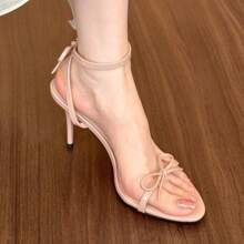 Women Heeled Sandals - Pink - View 1