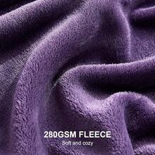 Sofa Blanket Living Room Cover SetFleece Blanket Twin Size, Soft Cozy Twin Blanket, Fuzzy Flannel Blanket Bed, Sofa, Couch, Travel, Camping, 60 X 80 Inches - 紫色 - 查看 2