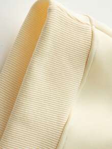 Women's Casual Solid Color Outdoor Sweatshirt - Beige - View 6