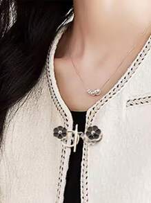 1/2/4/8 Sets Metallknöpfe zum Aufnähen ohne Nähen, Mutterknöpfe, Jacke, Pullover, Strickjacke, dekorative Broschen-Knöpfe für Damen