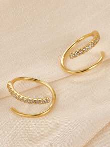 1 pièce 925 bague en argent sterling double anneau pour piercing de nez, boucles d'oreilles minuscules en anneau pour femmes, anneau de piercing de nez pour femmes, bijoux de piercing de nez