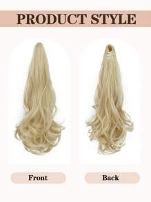 Extensión de cola de caballo con clip, extensión de cabello en cola de caballo de 12 pulgadas de largo, ondulada, suave y de aspecto natural, pieza de cabello sintético de buena calidad para uso diario y de fiesta de mujeres