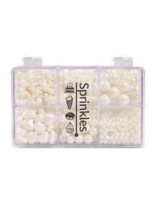 Cake Decoration Sprinkles-Bright Gold, Bright Silver, White-6 Grids Mix Sugar Sprinkles,4oz Candy Pearls With 4-Claw Sprinkle Pen Clip,Gift Box Pack, Wedding ,Birthday Party,Cupcake Dessert,Valentine's Day, Christmas Baking Decoration - Multicolor - View 13