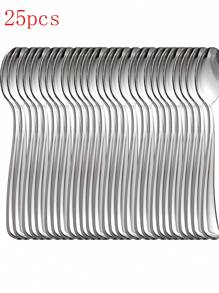 150pcs/75pcs Decorative Silverware Set (Plastic) - Including 50pcs Forks, 25pcs Knives, 25pcs Tablespoons - Reusable Wedding Cutlery Set For Dining, Parties, Dinners, Weddings, Kitchen And Valentine's Day,School Supplies