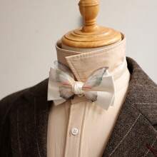 Creative Butterfly Bow Tie Men Necktie Solid Color Adjustable Soft Textured Bowknot Bridegroom Groomsman Cravat