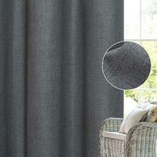 GRALI Cortinaérmica Recamara, Separador de Espacios Extraancho para Dormitorio, Tela Protección Privacidad, Lino, 254 X 241, 1 Panel - Estilo 1 - Gris Oscuro - Ver 7