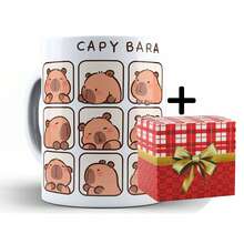 Funny Capybara Mug + Box - 325ML Ceramic Cup