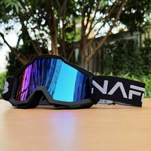 Fashionable And Colorful Motorcycle Goggles, Ski Goggles, Snowmobile Goggles, Outdoor Sports Goggles, Motorcycle Goggles, Riding Goggles, Outdoor Sports Windproof Goggles, Off-Road Riding Goggles, Bicycle Goggles, 1 Pair - Multicolor - View 1