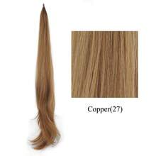 Soowee, cola de caballo de capas largas, extensión de cabello sintético, cola de caballo rubia, coletas de pelo flexibles, postizos HHJE - 27 - Ver 13