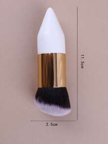 1pc Makeup Foundation Brush, Available In Pink And White Colors