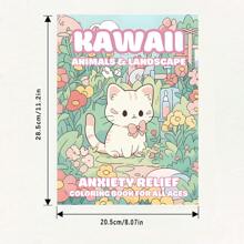 Libro para colorear de 22 páginas con papel extra grueso, con diseños adorables de animales fáciles de colorear, ideal para entusiastas del arte y como terapia de relajación, excelente regalo para amigos, parejas y familiares, perfecto para el Día de San Valentín y otras celebraciones.