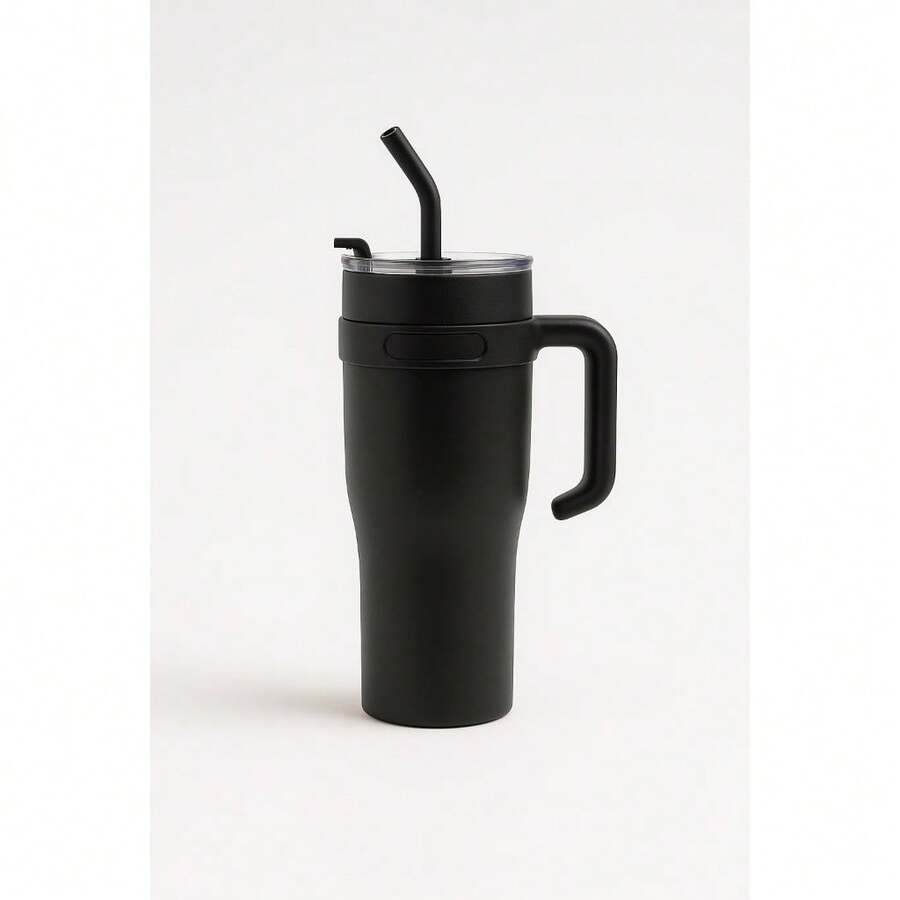 1200ml Steel Thermal Bottle Cup For Hot Or Cold Drinks - Complete Black - View 1