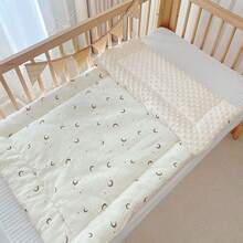 1 件装柔软毛绒婴儿床床垫，0-3 岁四季通用，双面可水洗，超柔软亲肤，婴儿房儿童靠垫，新生儿礼物