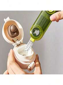 Ultimate 3-In-1 Multifunctional Bottle & Cup Cleaning Brush: Integrated Mini Lid & Gap Scrubber – Elevate Your Cleaning Routine In Both Kitchen And Bathroom With This Indispensable Tool. Designed To Deep Clean Bottle And Cup Interiors, Precise Grooves, And Tricky Lid Gaps, It Ensures Every Corner Is Spotless, Promoting Optimal Hygiene For All Your Drinkware And Small Kitchen Items, Effortlessly.