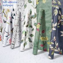 1 Rotolo di carta da parati autoadesiva rimovibile con motivo floreale blu, carta da parati adesiva moderna per decorazione di pareti, piani di lavoro, mobili, camere da letto, disponibile in lunghezze da 1m, 2m, 3m, 5m, 7m, 10m