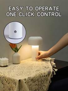 1 pezzo Lampada da tavolo a fungo a LED, lampada da comodino per camera d'albergo, lampada da scrivania, lampada moderna e minimalista per decorazione