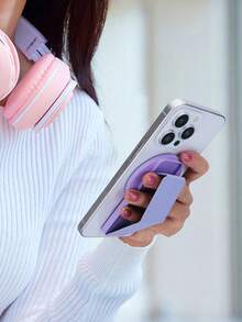 Supporto magnetico per telefono con anello in pelle, compatibile con iPhone 12-17 Pro Max, supporto da tavolo orizzontale e verticale, regalo di primavera - Multicolore - Visualizzare 6