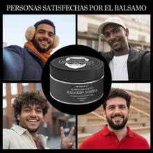 MOPOYAT Bálsamo para Barba - ¡Realza el encanto de tu barba! Nutre y fortalece tu barba - Limpieza profunda - Regalo perfecto para el Día del Padre - Sin alcohol - Negro - Ver 2