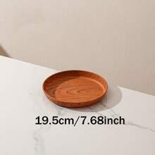 3 Stück Kunststoff Rund Tablett, Lebensmittel Tablett, Tee Tablett, Haushalt Wasser Tasse Aufbewahrungstablett, Café Snack Tablett, geeignet für Küche, Wohnzimmer, Outdoor-Party