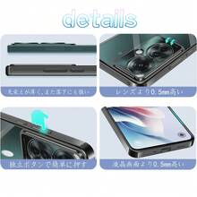 OPPO Reno13 A/ A79/A3/ Reno11 A ケース クリア スマホケース オッポ レノ11A カバー 耐衝撃 薄型 ソフト 米軍MIL規格 全透明 TPU 衝撃吸収 - ブラック - チェックする 5