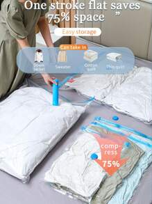 1/11 Stücke Reise-Vakuumaufbewahrungsbeutel, klare Kompressionsbeutel, PVC-Material Vakuumbeutel, Sommerbekleidung Aufbewahrungsbeutel, wasserdichte Organisationsbeutel, mottensicher, schimmelresistent, für Decken, Reisezubehör, Schuhe, Kleidung, Haushaltsnutzung, Bettwäsche, Vakuumbeutel für Kleidung, platzsparende Heimorganisation, Reiseaufbewahrungstaschen für Kleiderschrank, Schlafzimmer, Badezimmer, Sommerreise-Essentielle