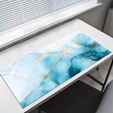 1 pezzo Tappetino mouse da gioco extra large esteso, antiscivolo, con design a strisce di marmo, tappetino da scrivania durevole, adatto per eSport, computer e ufficio, tavolo da pranzo, isola di cucina