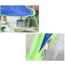 Waterproof Sun Shade&Rain Cover Universal Cars Motor Mobility Scooter Umbrella - Blue - View 4