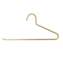 1/5pcs Aluminum Alloy L-Shaped Non-Slip Pants Hanger, Suitable For Home, Mall, Dormitory And Other Places - Gold - View 6