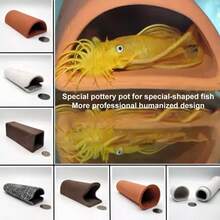 For Fish Shrimp Fish Tank Decoration New Ceramic Aquarium Breeding Housing Cylinder Cave Landscape Accessories Shelter Ornament